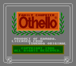 Family Computer Othello Title Screen